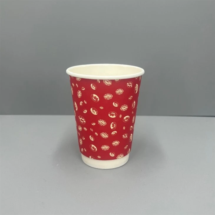 12oz dubultsienu kafijas papīra krūzes